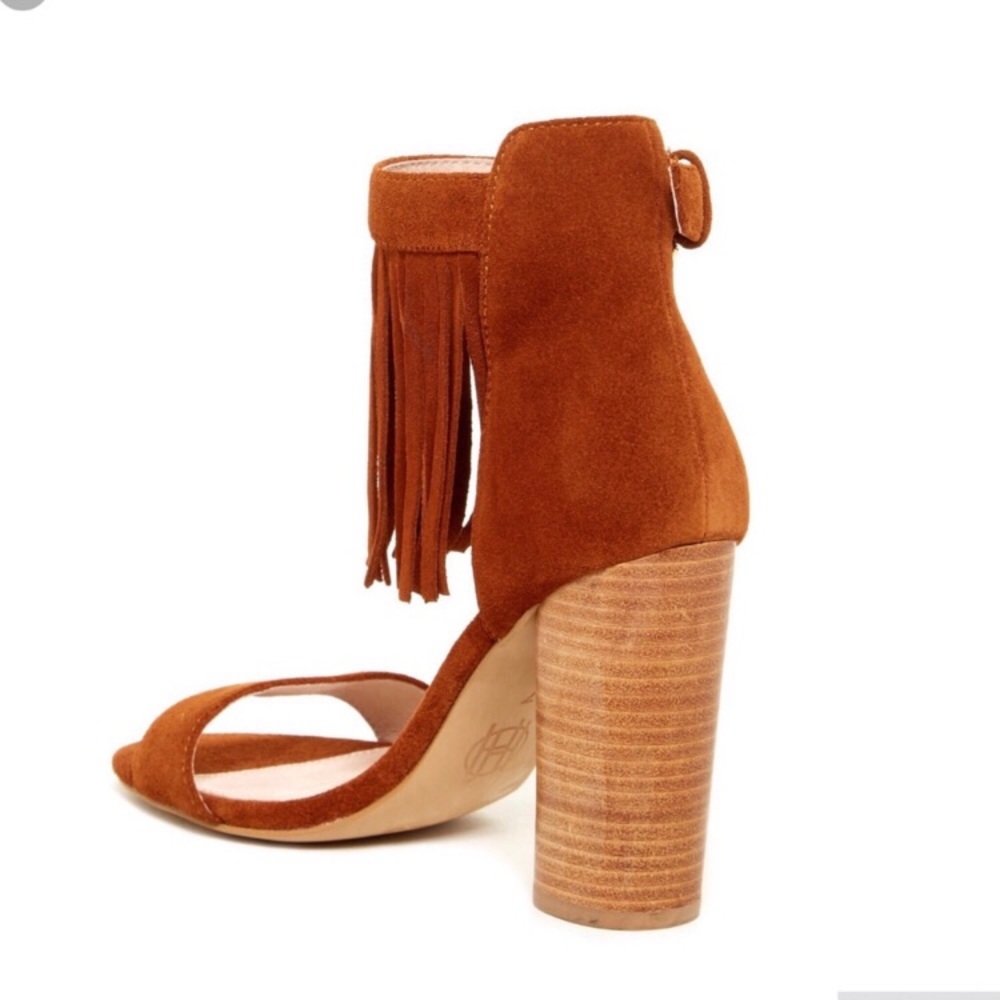 House of Harlow 1960 NWT Leather Heels Fringe - Picture 2 of 5